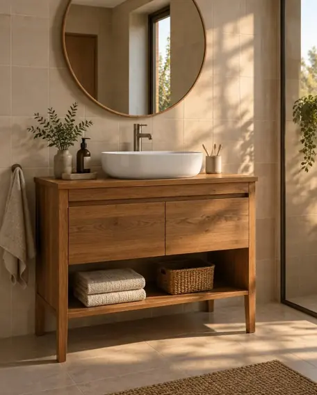 Ambiente baño con muebles