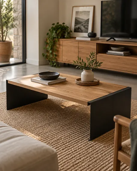 Ambiente living con muebles